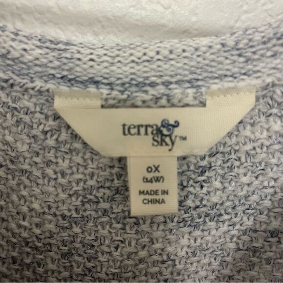 Terra & Sky Women’s Plus Size Scoop Neck Sweater size 0X - Picture 7 of 10